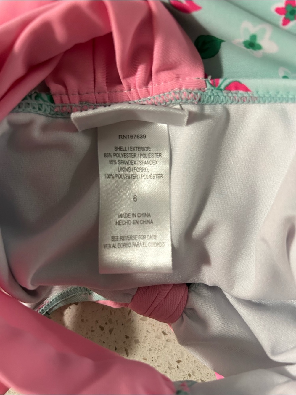 NICOLE MILLER Pink Floral One-Piece Swimsuit Size 6 EUC - Picture 5 of 5